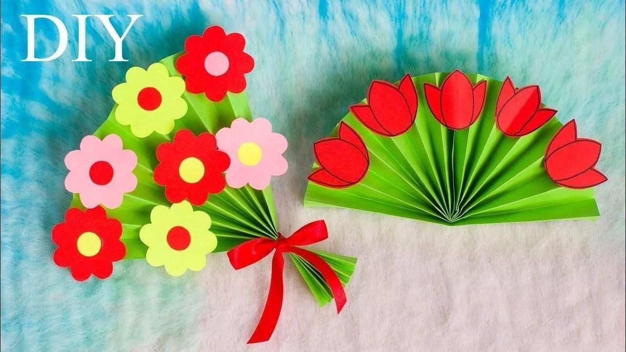Цветы для открытки своими руками для детей
