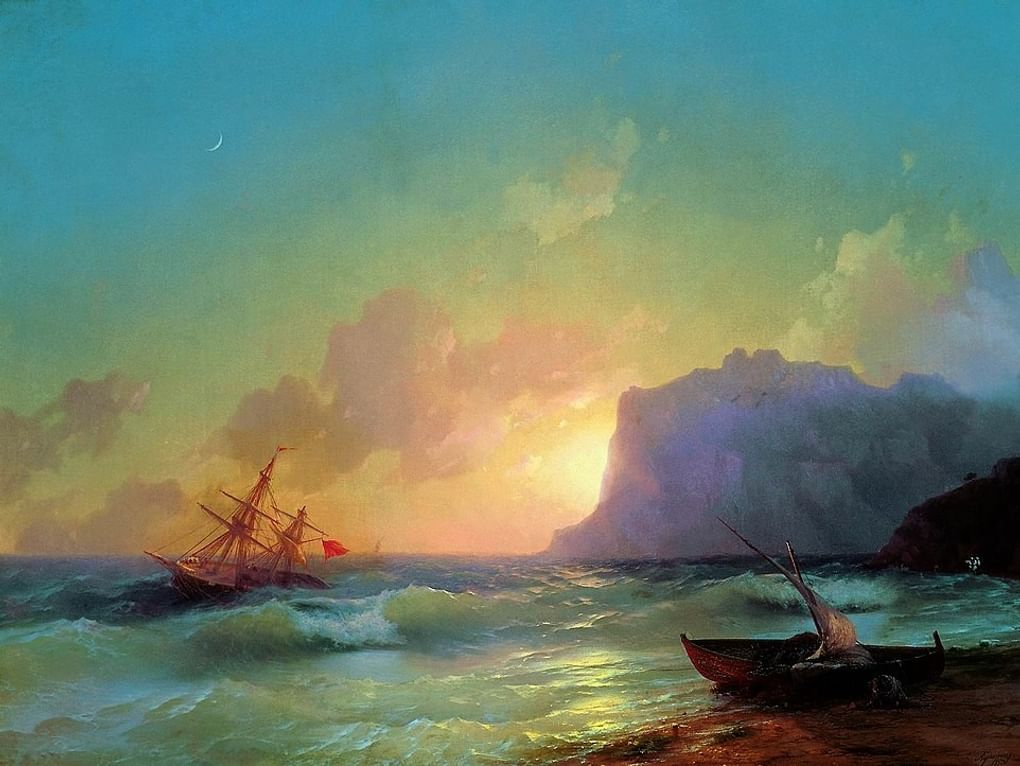 Иван Айвазовский. Море. Коктебель. 1853. Феодосийская картинная галерея им. И.К. Айвазовского, Феодосия, Республика Крым