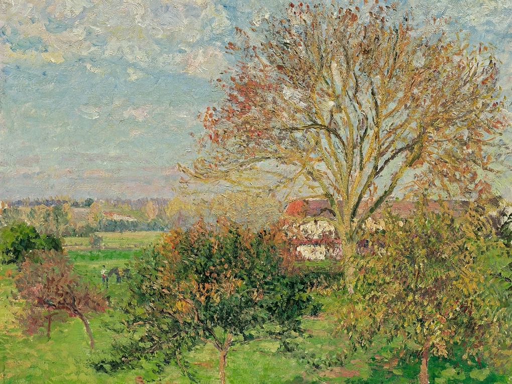 Камиль Писсарро. Осеннее утро в Эраньи. 1897. Государственный музей изобразительных искусств им. А.С. Пушкина, Москва