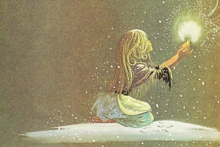Рисунок к сказке девочка со спичками
