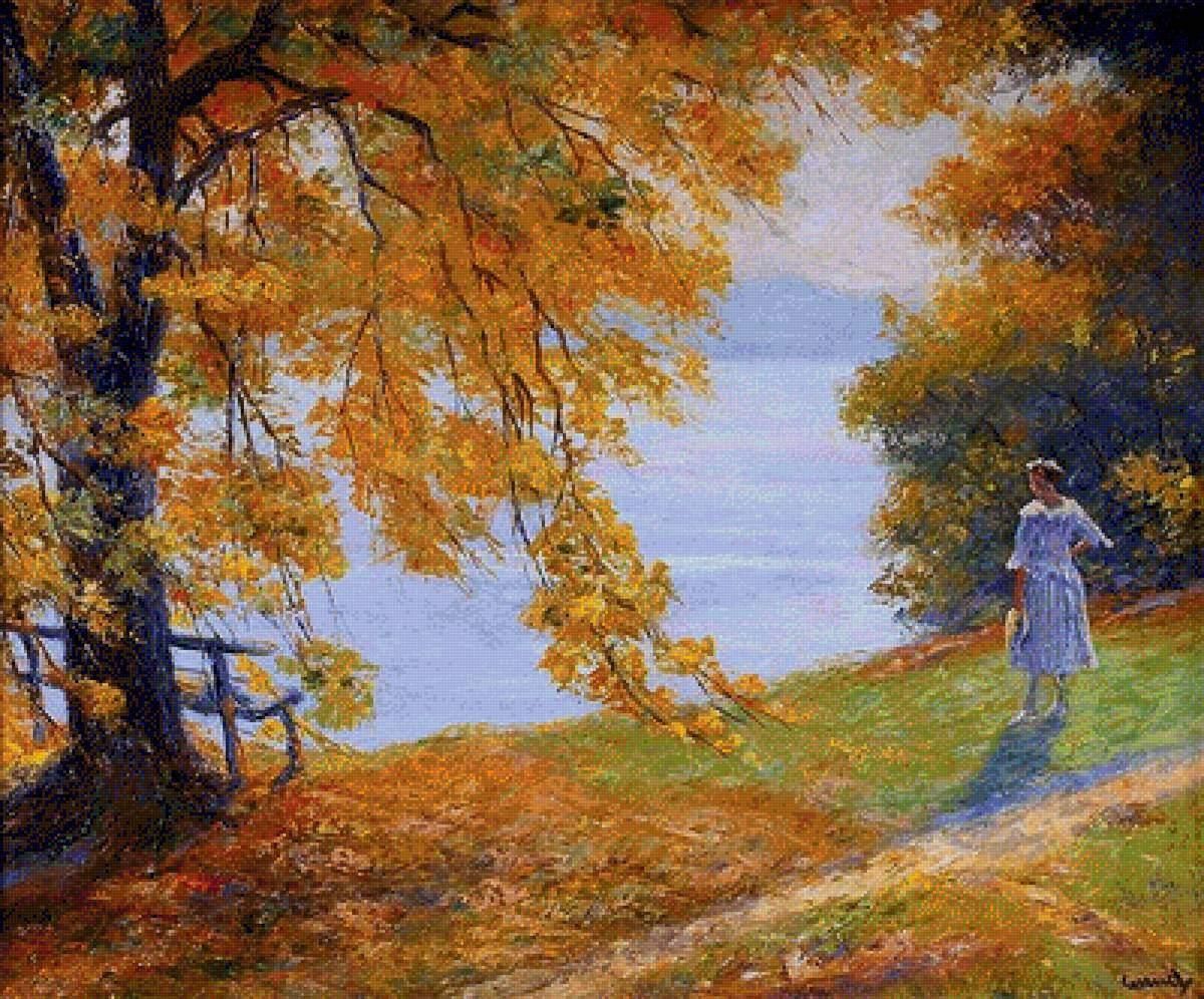 Лирическое искусство. Импрессионист Edward Cucuel. Художник Edward Alfred Cucuel. Edward Cucuel осенние картины.