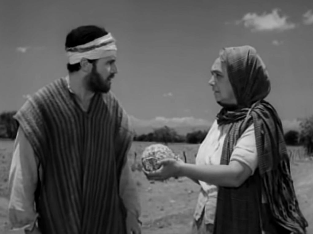 Кадр из художественного фильма Луиса Бунюэля «Назарин» (1959)