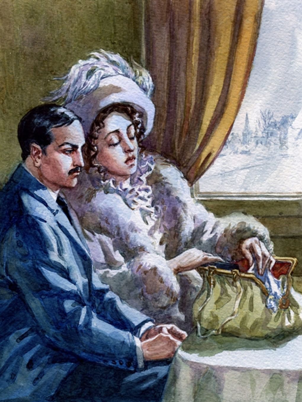 Наталья Леонова. Иллюстрация к рассказу Ивана Бунина «Генрих». Москва: Издательство «Пан Пресс», 2007. Изображение: <a href="https://www.labirint.ru/books/150703/" target="_blank">labirint.ru</a>