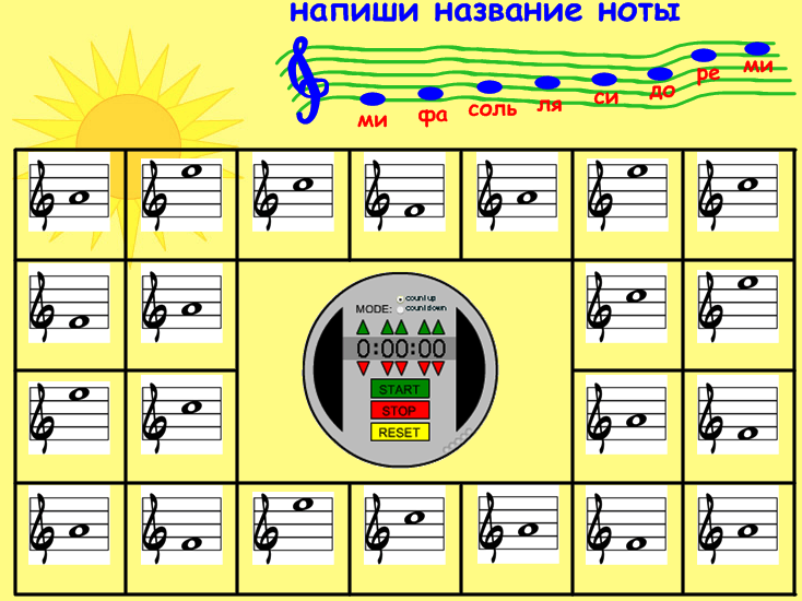 Генератор нот для тренировки чтения нот с листа