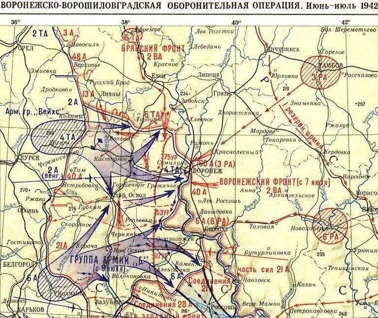 Курская стратегическая оборонительная операция карта