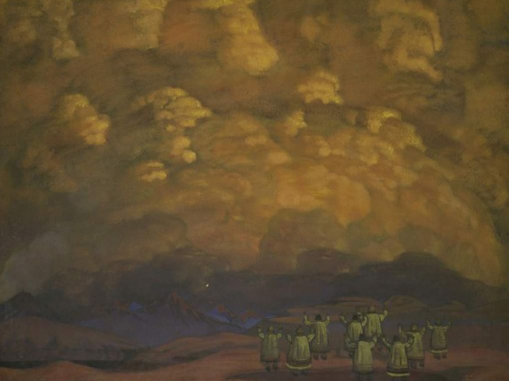 Николай Рерих. Веления неба (фрагмент). 1915. Государственный Русский музей, Санкт-Петербург