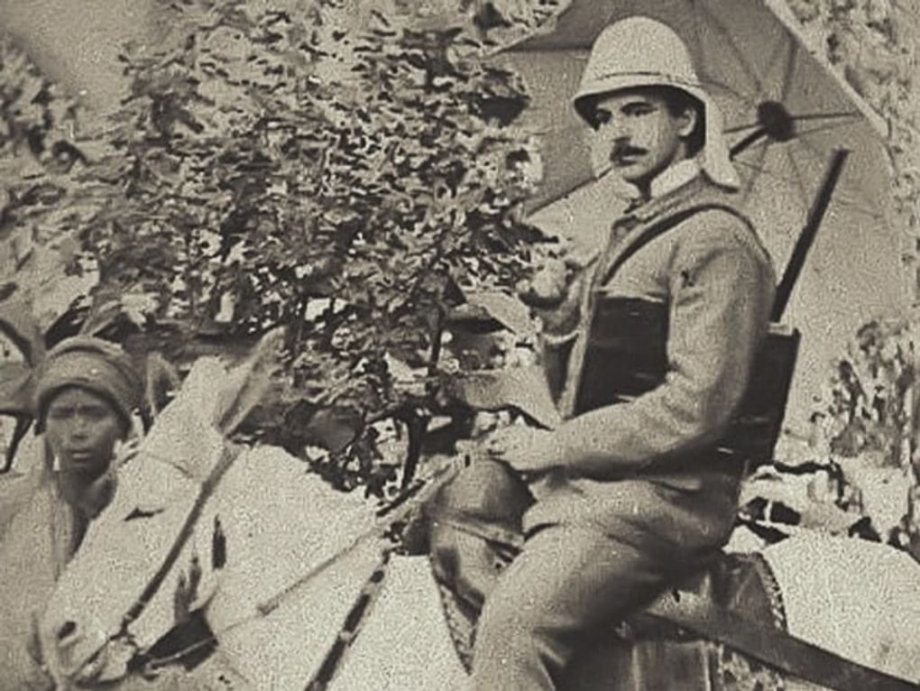 Профессор Владимир Голенищев в Египте. Фотография: архив Государственного музея изобразительных искусств имени А.С. Пушкина, Москва