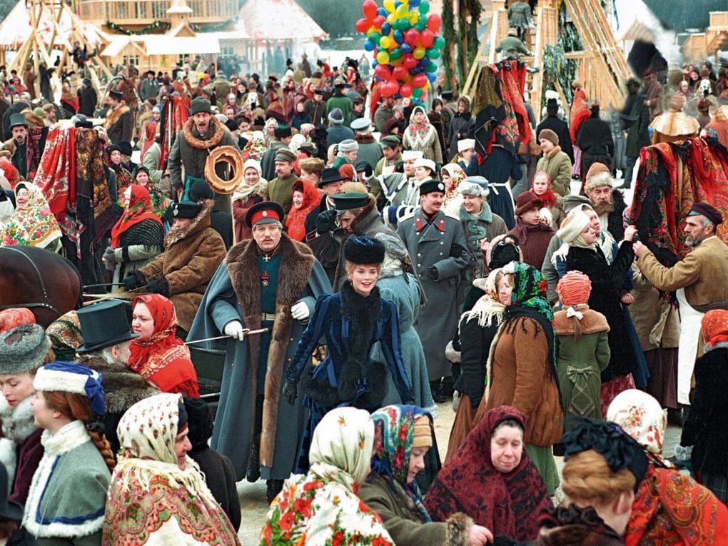 Кадр из художественного фильма Никиты Михалкова «Сибирский цирюльник» (1998)