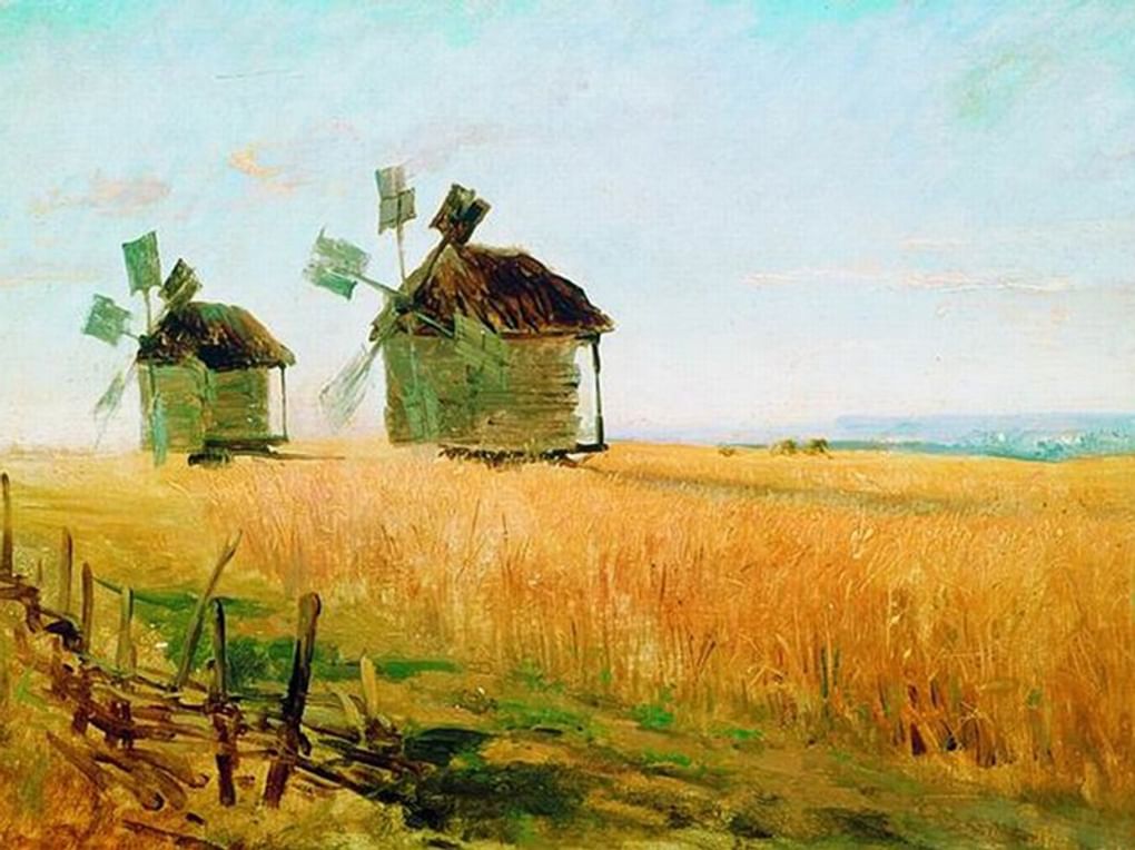 Федор Васильев. Рожь (фрагмент). 1870. Государственная Третьяковская галерея, Москва