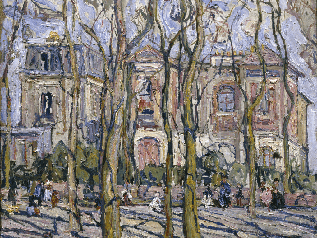 Абрам Маневич. Париж. В парке Монсури (фрагмент). 1910-е. Государственный Русский музей, Санкт-Петербург
