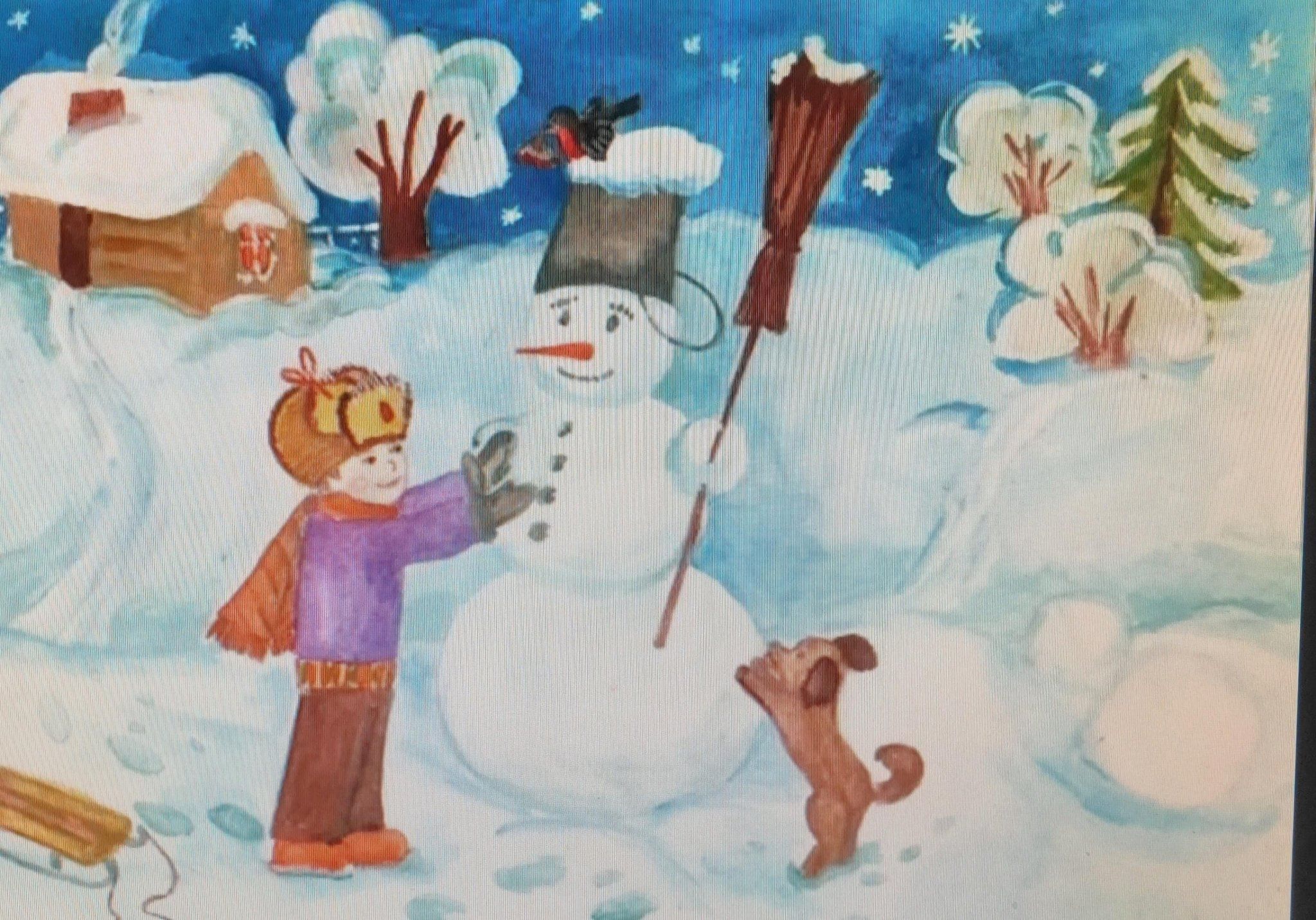 Картинка встреча зимы. Зима рисунок. Зимние забавы рисунок. Рисование с детьми зимние забавы. Рисунок на тему зима.