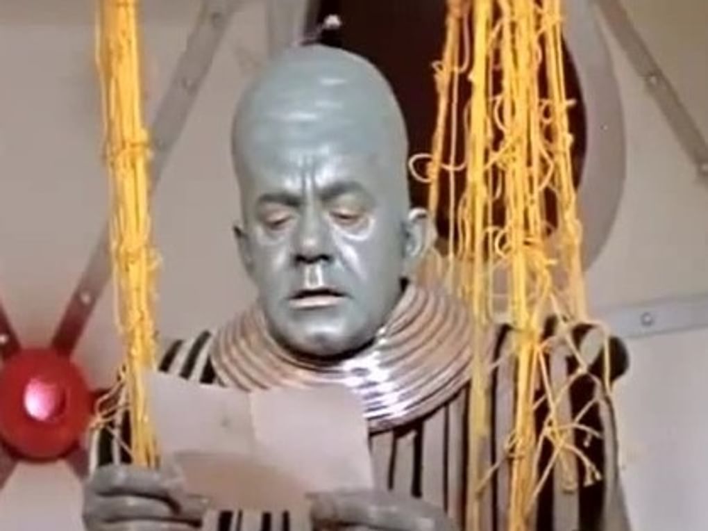 Валерий Носик в роли инопланетянина в детском юмористическом киножурнале «Ералаш» (1986)