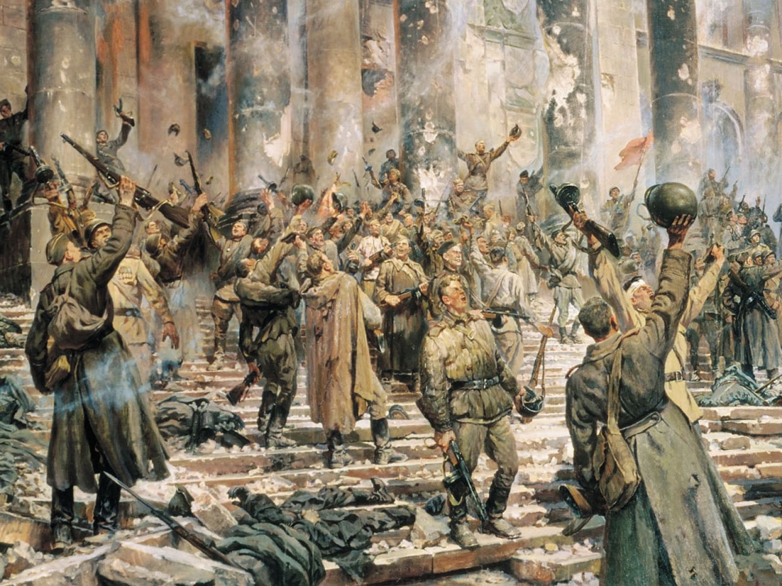 Сюжет великой войне. Картины п. Кривоногова "победа". Кривоногов капитуляция фашистских войск в Берлине.