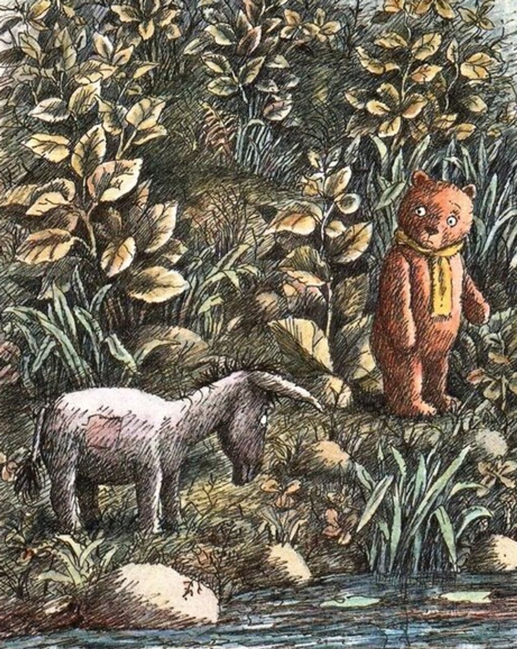 Борис Диодоров. Иллюстрация к книге Алана Милна «Винни-Пух и все-все-все» (фрагмент). Москва: издательство «Дом», 1992
