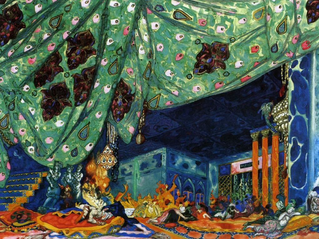 Леон Бакст. Декорация к балету «Шахерезада». 1910. Частное собрание