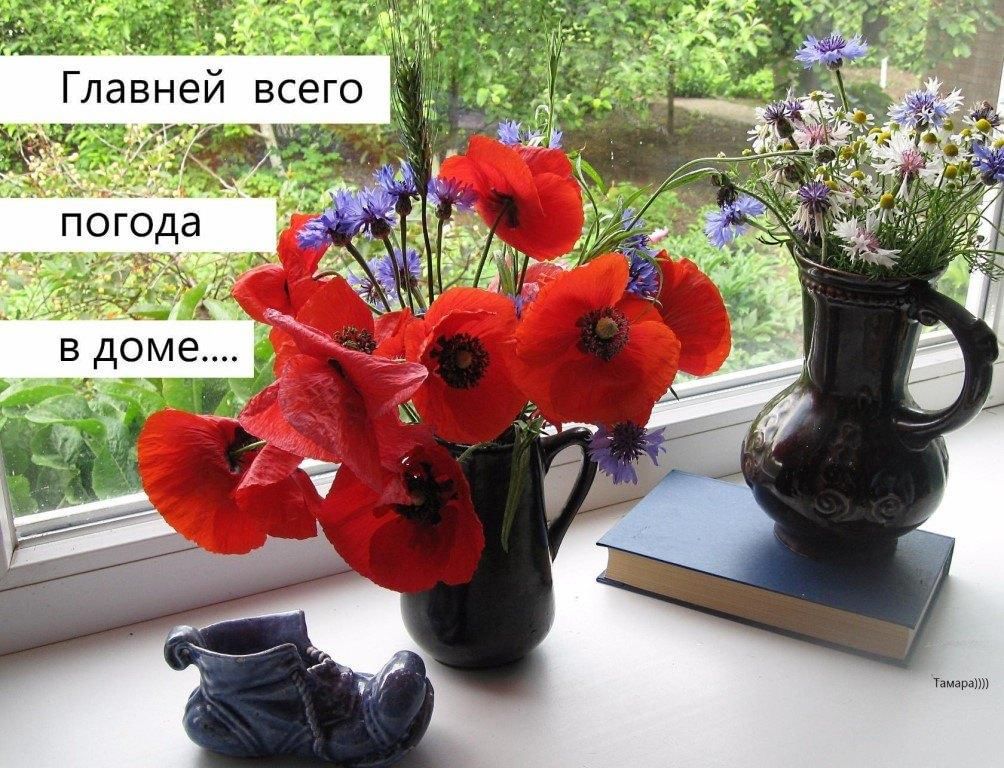 Хорошей погоды в душе и за окном картинки с надписями