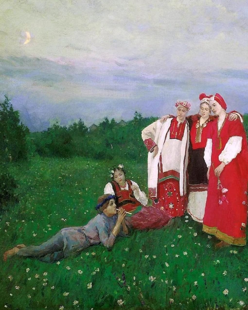 Константин Коровин. Северная идиллия (фрагмент). 1886. Государственная Третьяковская галерея, Москва