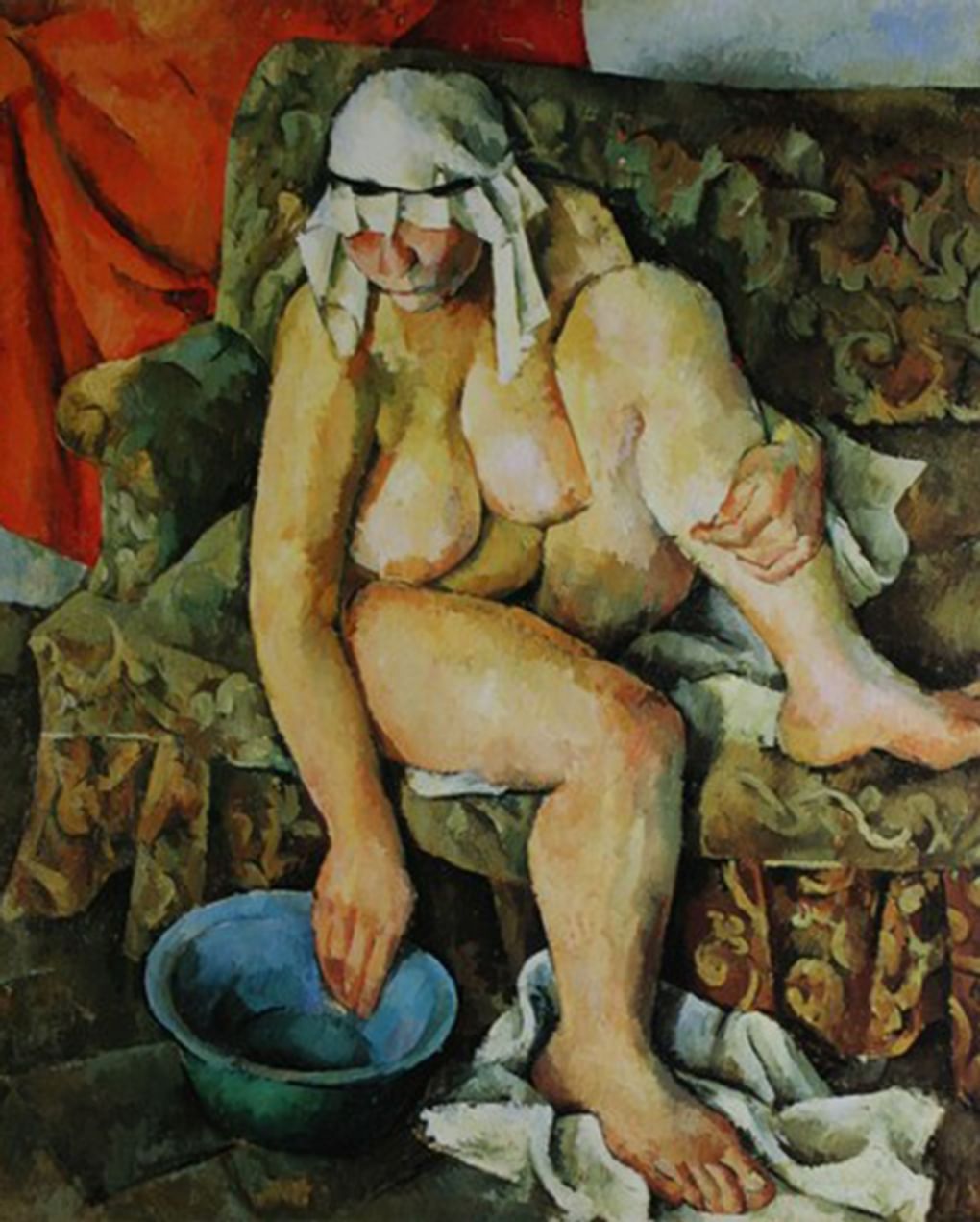 Александр Осмёркин. Обнаженная (фрагмент). 1922. Государственная Третьяковская галерея, Москва 