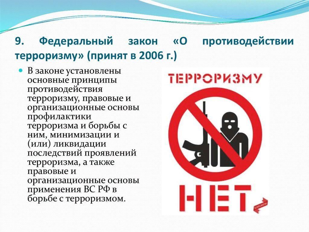 План борьбы с терроризмом