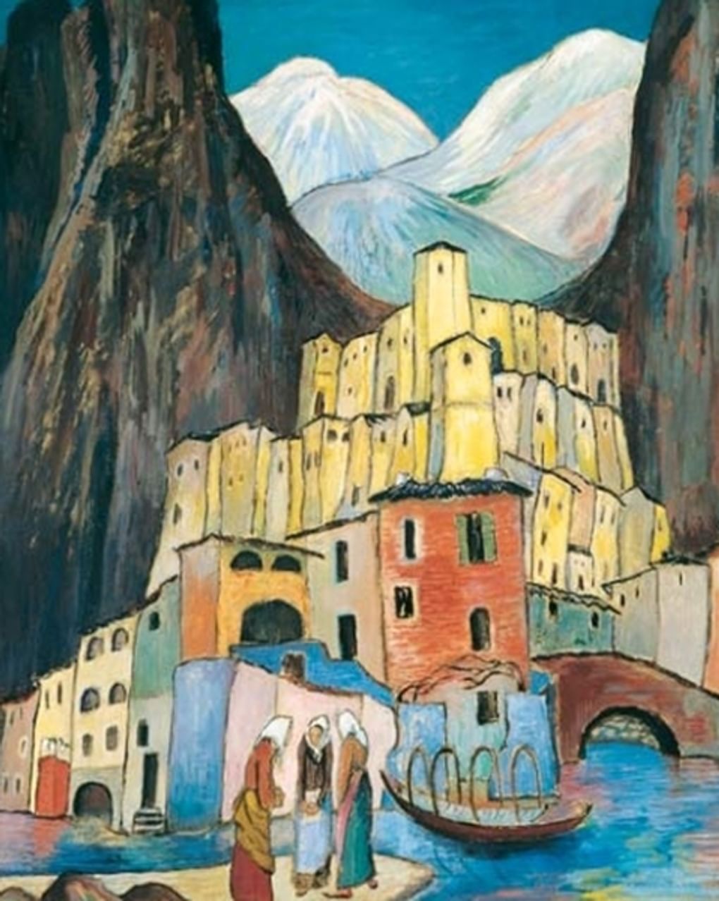 Марианна Веревкина. Город скорби (фрагмент). 1930-е. Городской музей современного искусства, Аскона, Швейцария