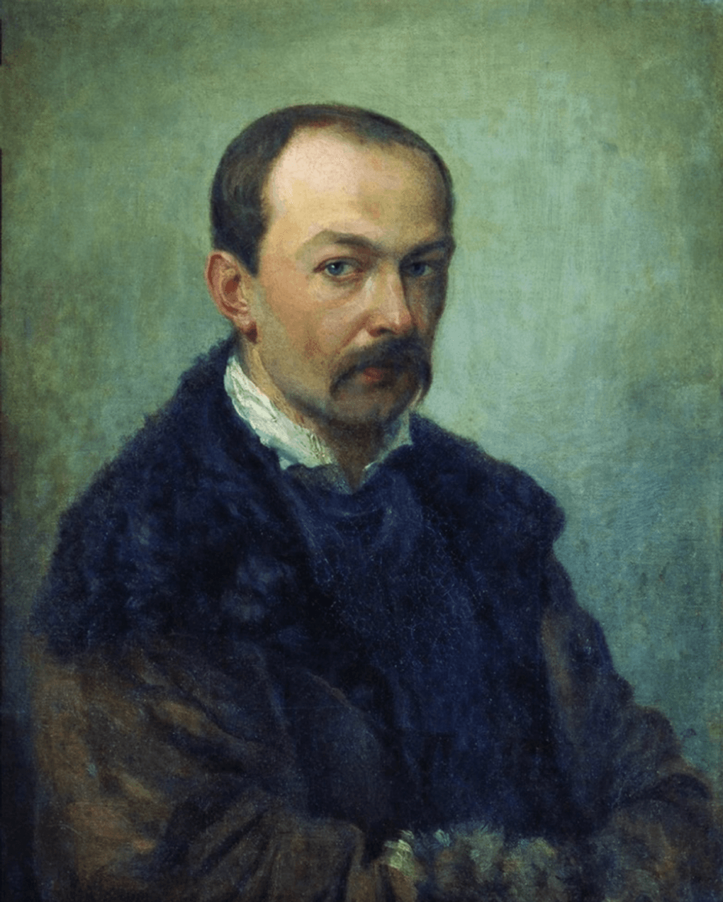 Павел Федотов. Автопортрет (фрагмент). 1848. Государственная Третьяковская галерея, Москва