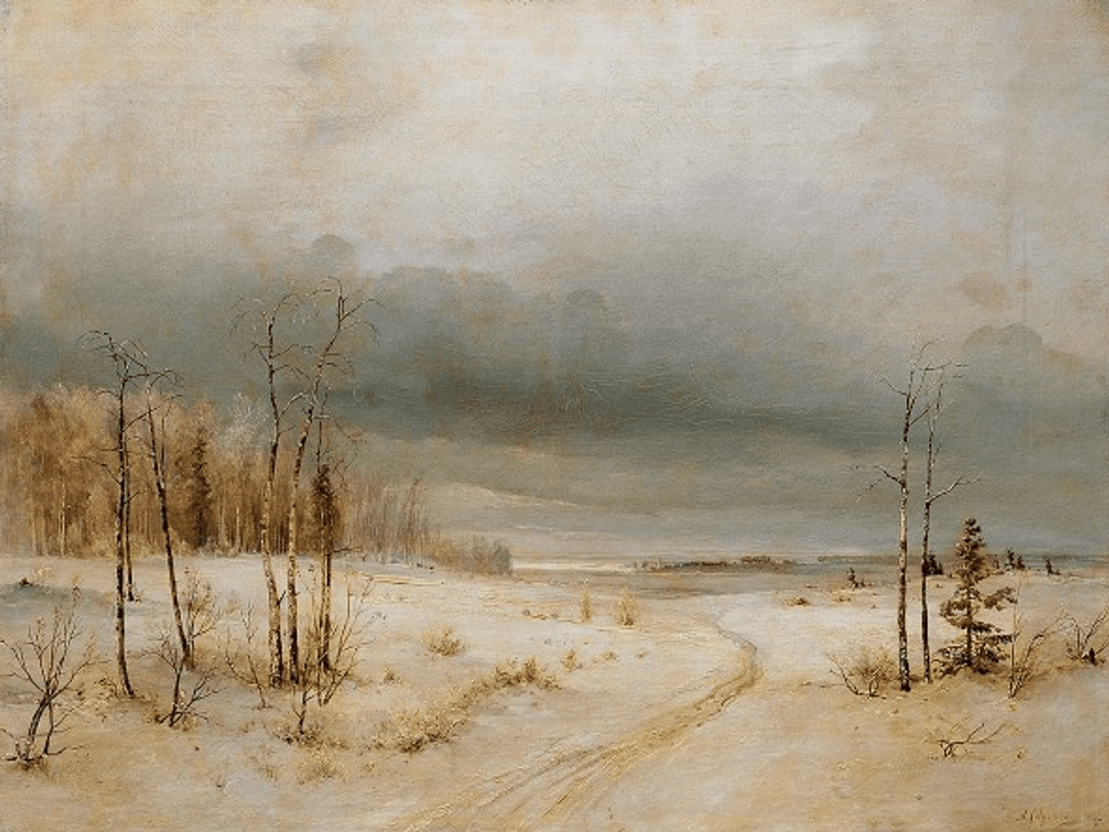 Алексей Саврасов. Зима. 1870-е – начало 1880-х. Государственный Русский музей, Санкт-Петербург