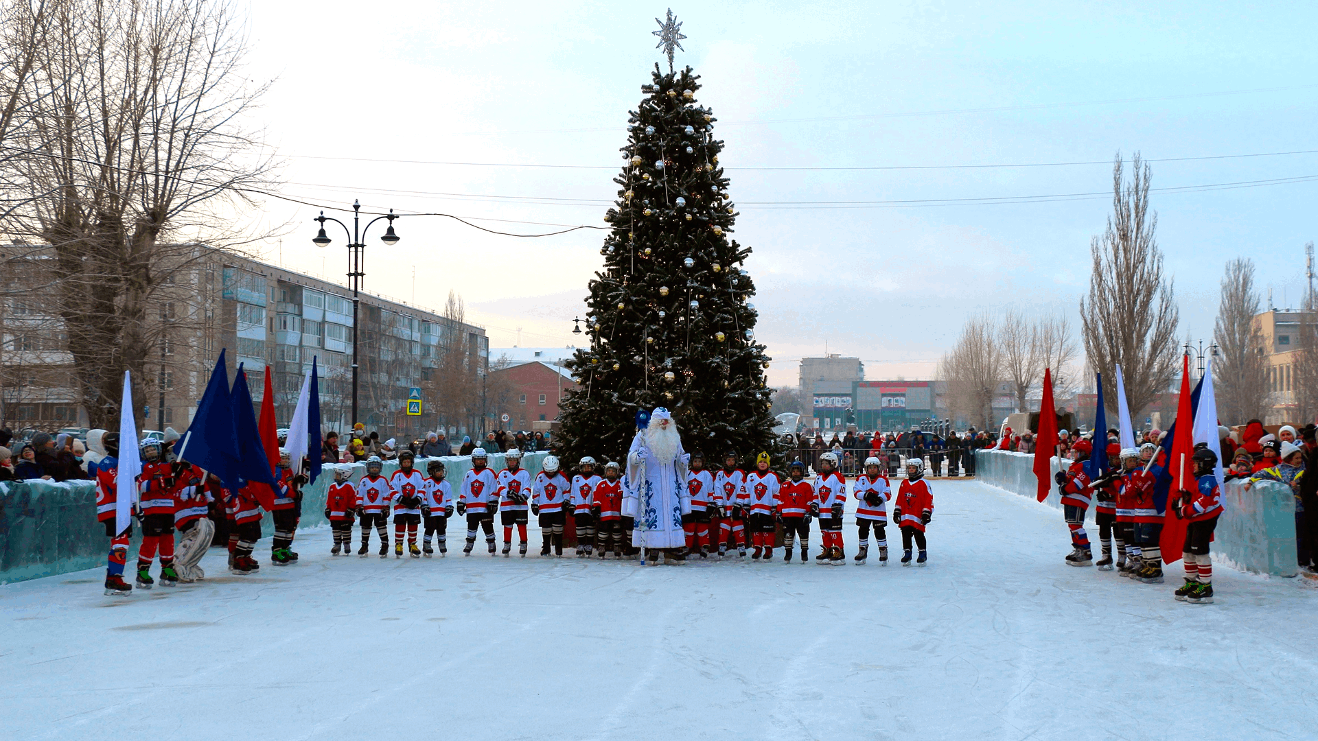 Каток на бульваре