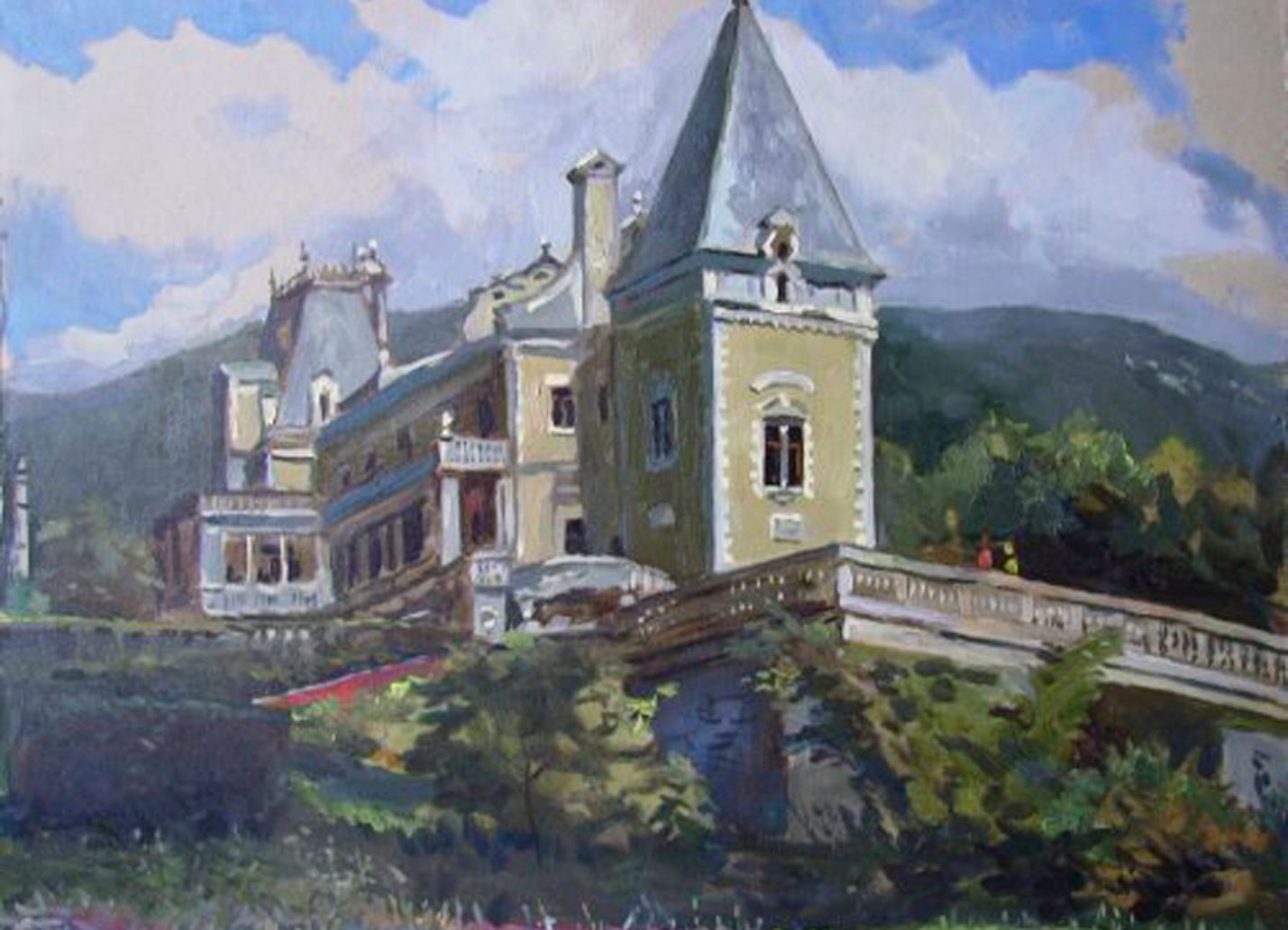 Ливадийский дворец рисунок