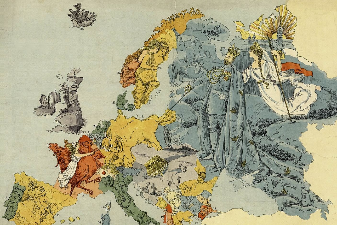 Европа иллюстрация