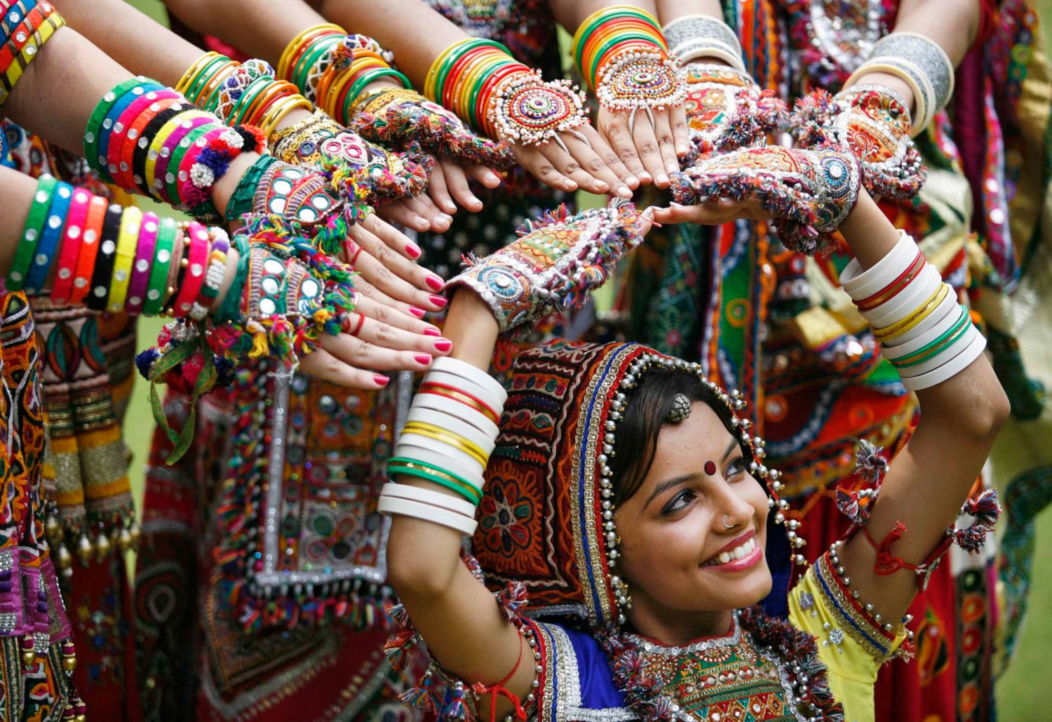 Наваратри танец в Индии