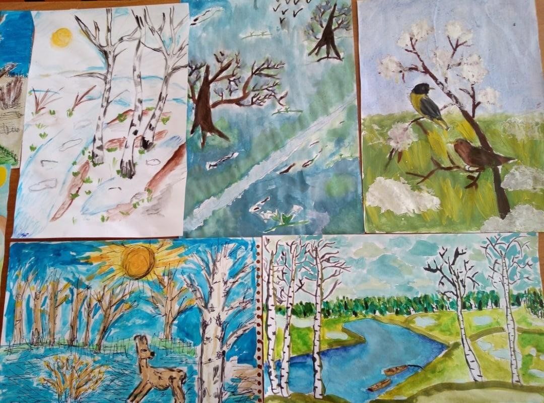 Рисуем весну 1 класс видеоурок