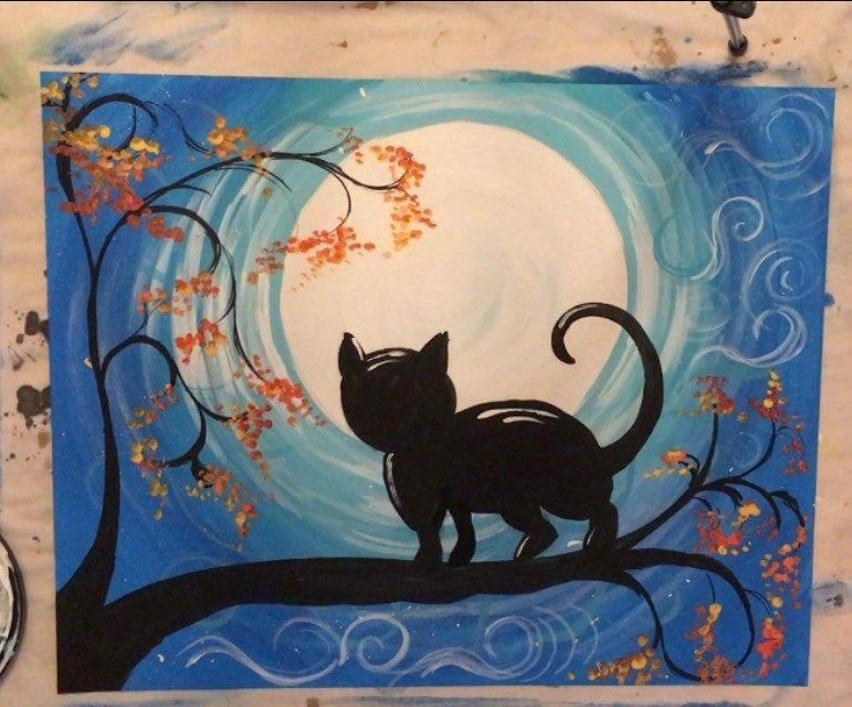 Мастер класс рисуем котика