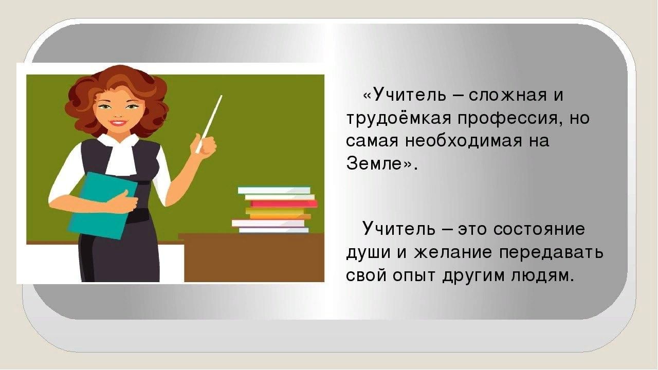 Презентация о профессии учителя