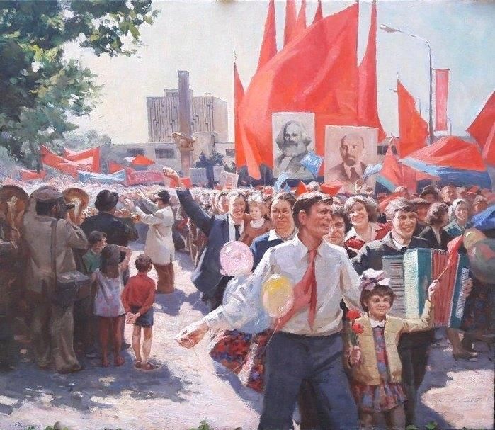 Картина праздник весны и труда