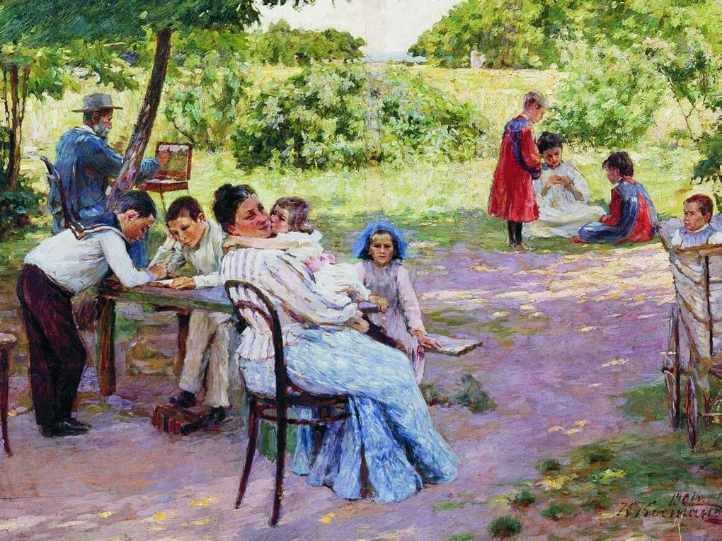 Кириак Костанди. Семья художника. 1901. Херсонский областной художественный музей им. А.А. Шовкуненко, Херсон, Украина