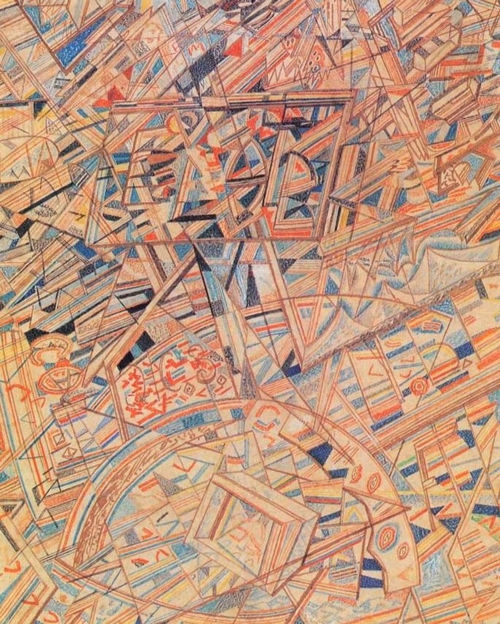 Павел Филонов. Формула Вселенной (фрагмент). 1922. Государственный Русский музей, Санкт-Петербург