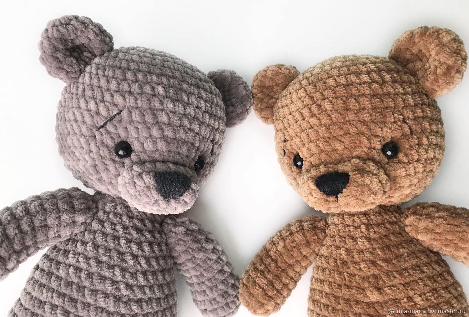 Вяжем плюшевые игрушки крючком. Mishka Amigurumi мишка.