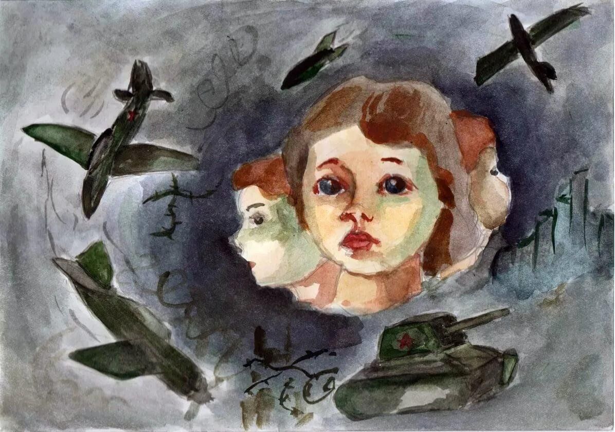 Выставка рисунков вов