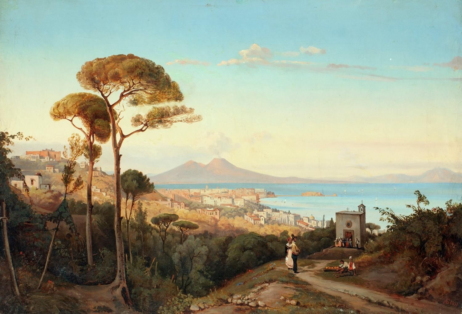 Сильвестр Щедрин «вид Неаполя» (1829 г.)