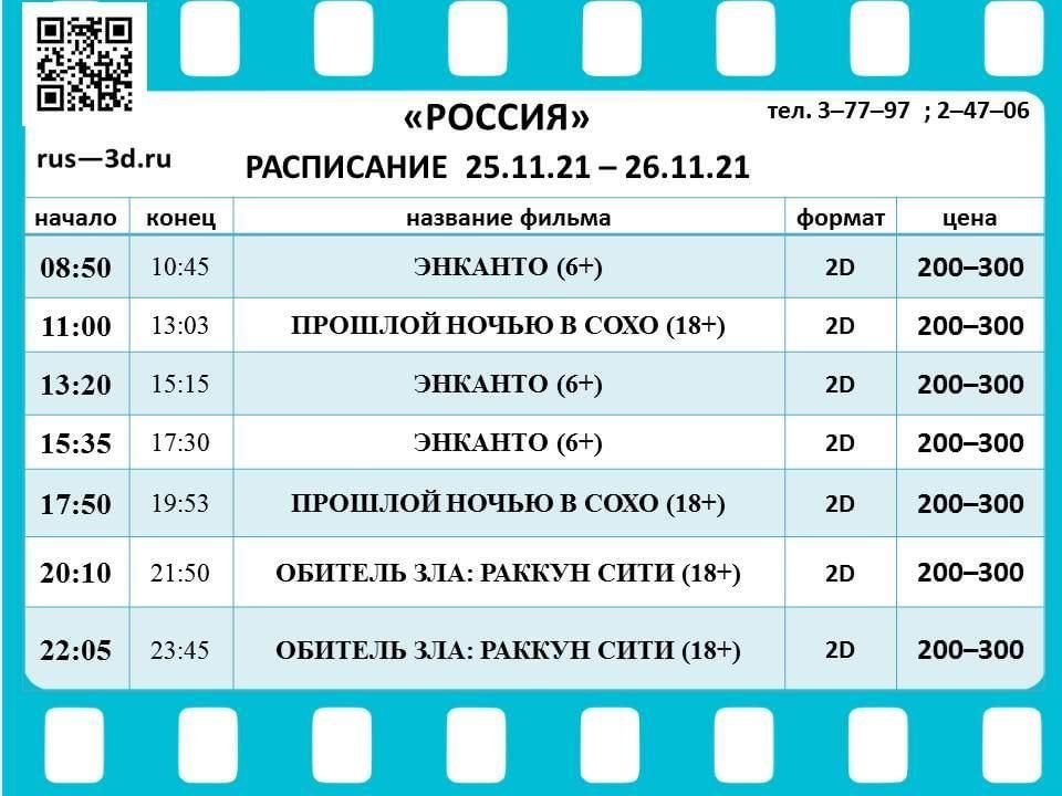 Киноформат расписание сеансов на сегодня. 22 Ноября афиша.