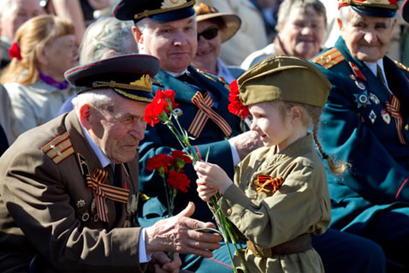 Ветераны и дети фото