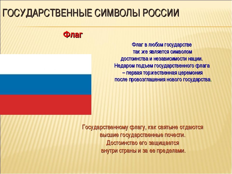 Презентация символы государства 4 класс 21 век