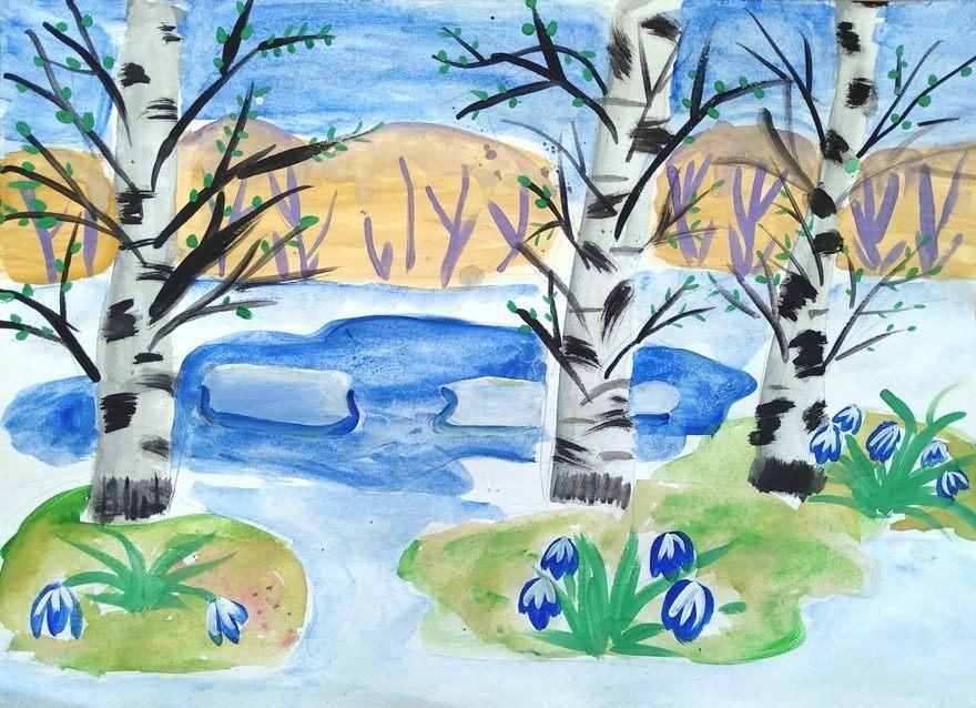 Весенний рисунок 7 класс. Весенний рисунок на конкурс. Весенние рисунки для детей. Детские весенние рисунки.
