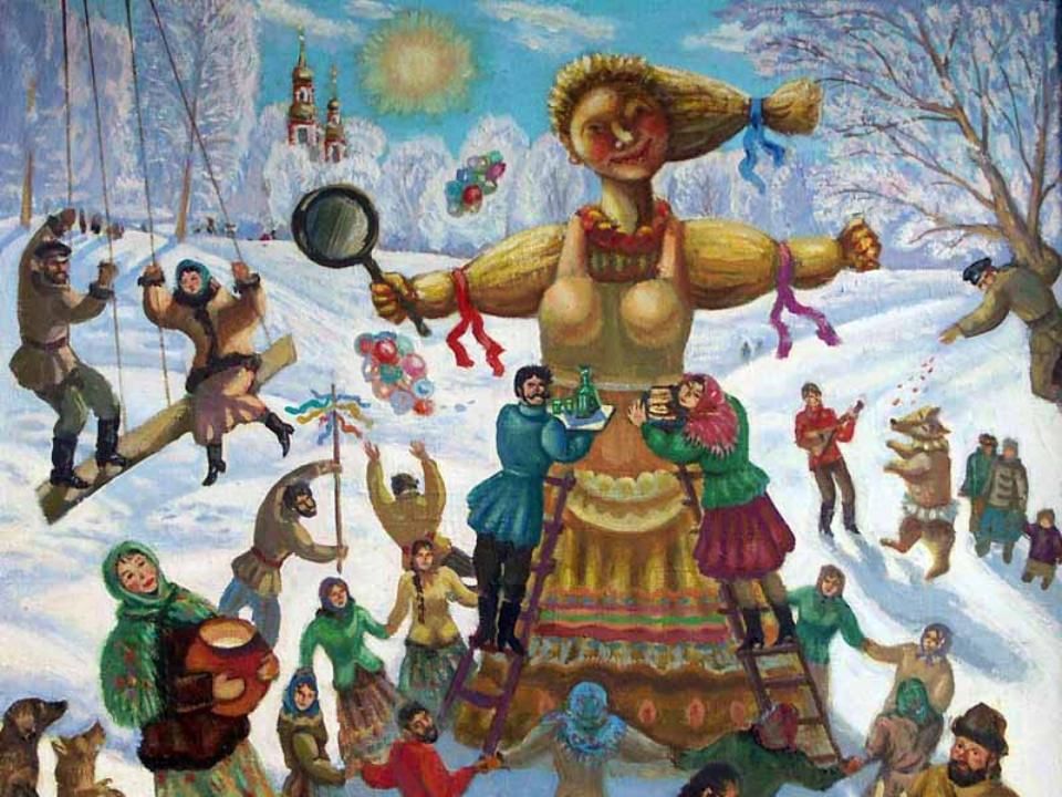 Рисунок весеннего праздника по старинному календарю народов