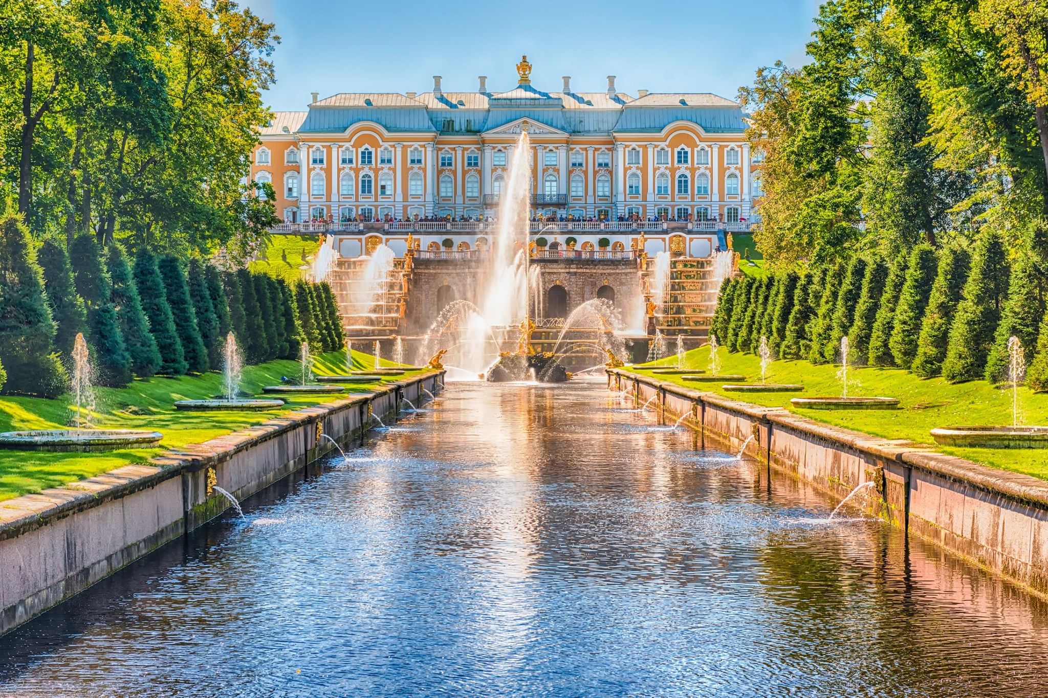 Петергоф в санкт петербурге. Санкт-Петербург парк Петергоф. Петергоф дворцово-парковый комплекс. Петергоф дворец парк. Петергофский дворец Нижний парк.