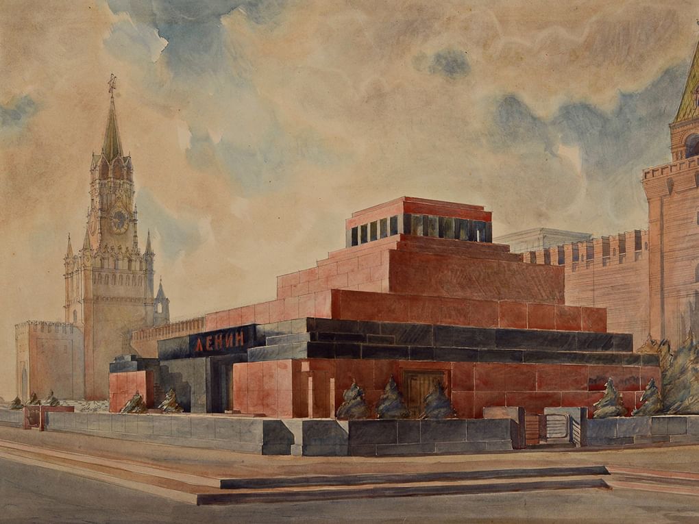 Алексей Щусев. Мавзолей В.И. Ленина на Красной площади в Москве. 1940. Государственный научно-исследовательский музей архитектуры им. А.В. Щусева, Москва