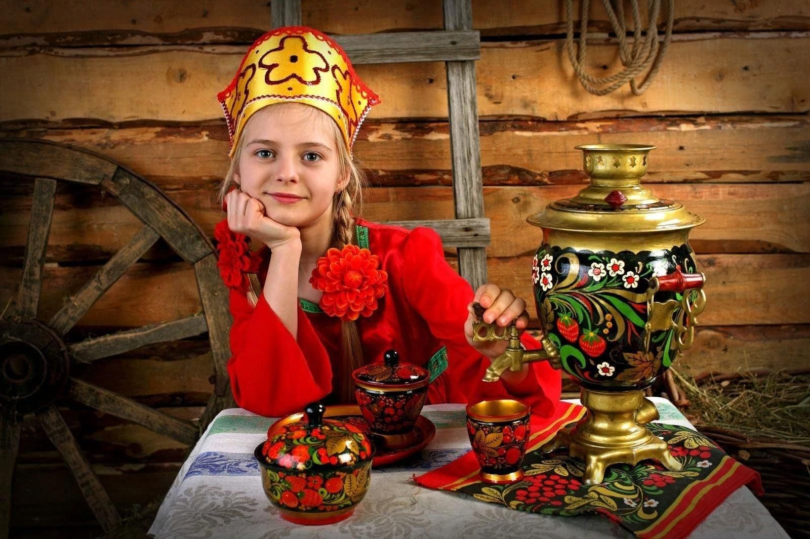 Чаепитие картинки красивые с самоваром