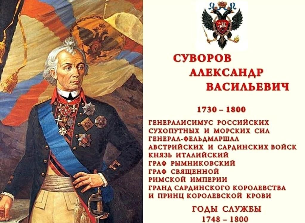 Александр васильевич суворов биография личная жизнь Исторический час 2022, Предгорный район - дата и место проведения, программа мер