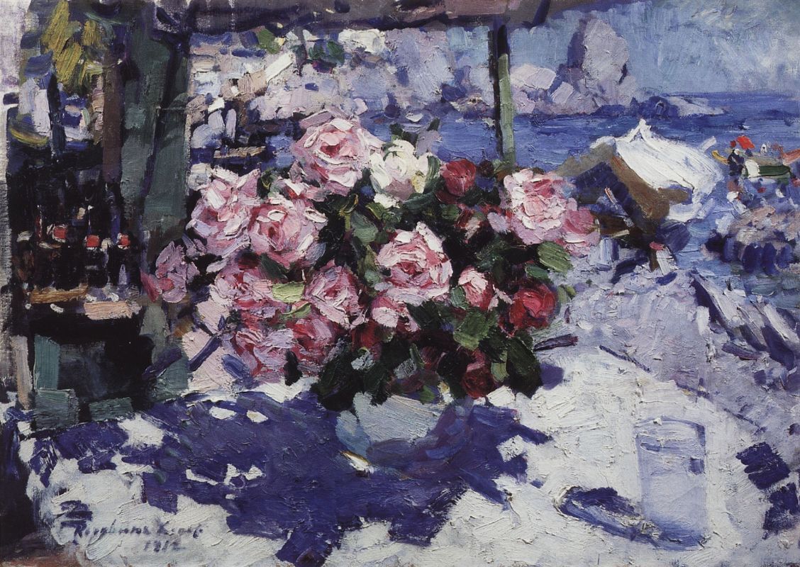 Константин Коровин розы 1912