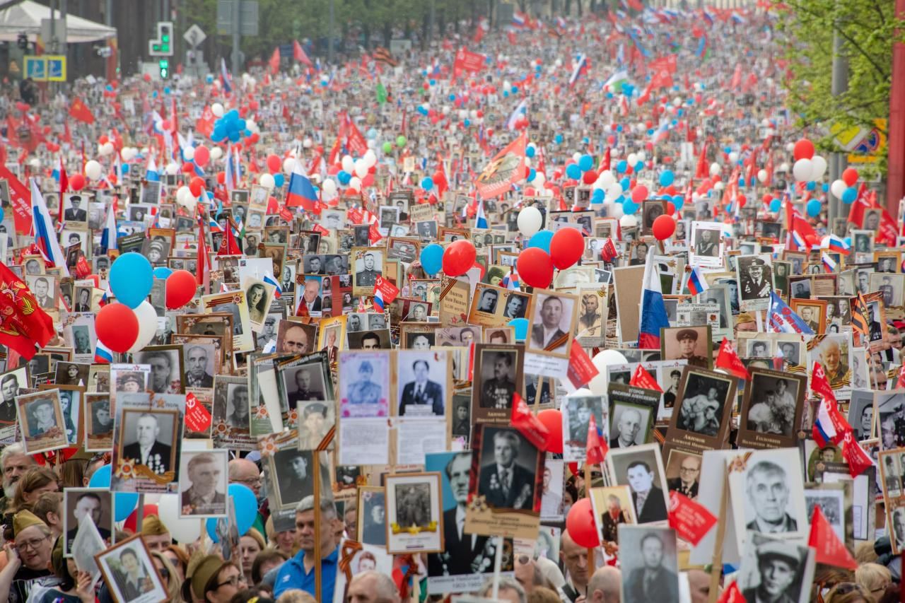 Фото бессмертного полка в москве